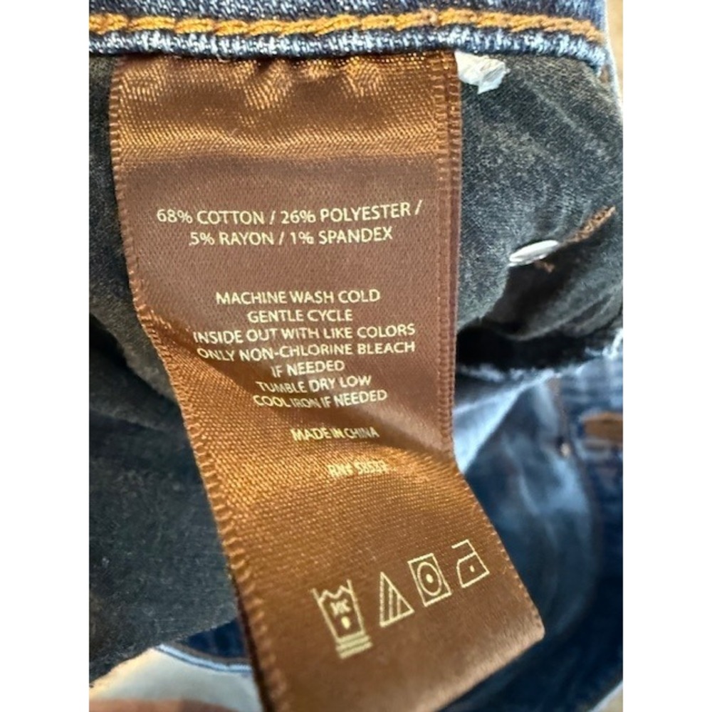 Kut from the Kloth Women Blue Straight Leg Jeans KP799GG1R 14W Medium Wash Denim - Picture 5 of 10